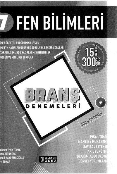 FEN BİLİMLERİ BRANŞ DENEMELERİ Fenomen Fotokopi - YKS - KPSS - ALES