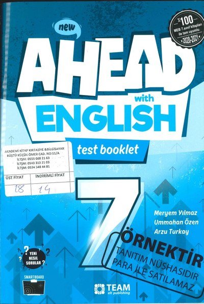 AHEAD WITH ENGLISH TEST BOOKLET Fenomen Fotokopi - YKS - KPSS - ALES