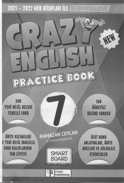 CRAZY ENGLISH PRACTICE BOOK Fenomen Fotokopi - YKS - KPSS - ALES