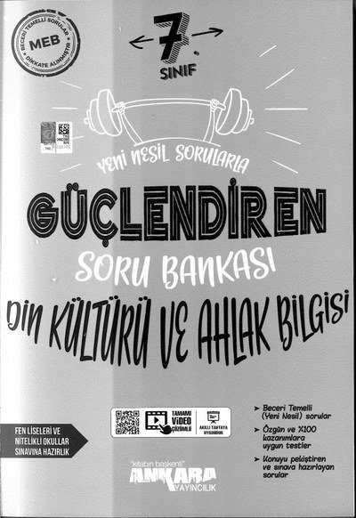 GÜÇLENDİREN SORU BANKASI DİN KÜLTÜRÜ VE AHLAK BİLGİSİ Fenomen Fotokopi - YKS - KPSS - ALES