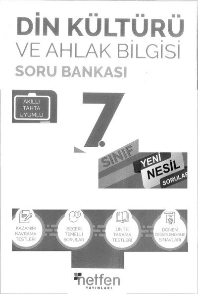 DİN KÜLTÜRÜ VE AHLAK BİLGİSİ SORU BANKASI Fenomen Fotokopi - YKS - KPSS - ALES