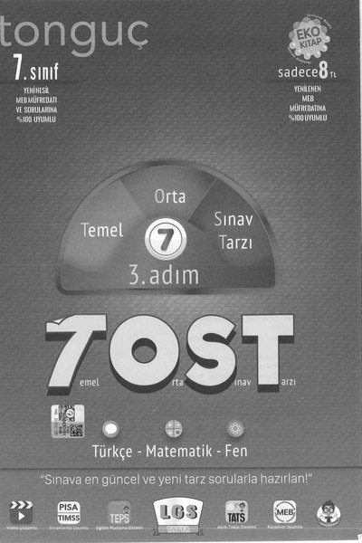 TEMEL ORTA SINAV TARZI 3. ADIM TOST Fenomen Fotokopi - YKS - KPSS - ALES