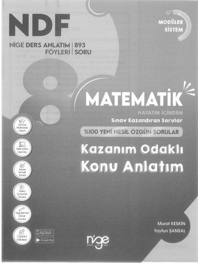 MATEMATİK KAZANIM ODAKLI KONU ANLATIM Fenomen Fotokopi - YKS - KPSS - ALES