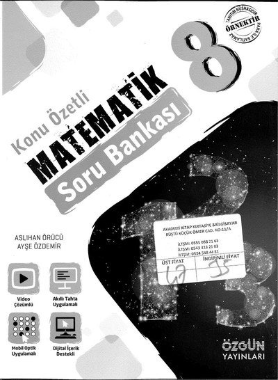 KONU ÖZETLİ MATEMATİK SORU BANKASI Fenomen Fotokopi - YKS - KPSS - ALES