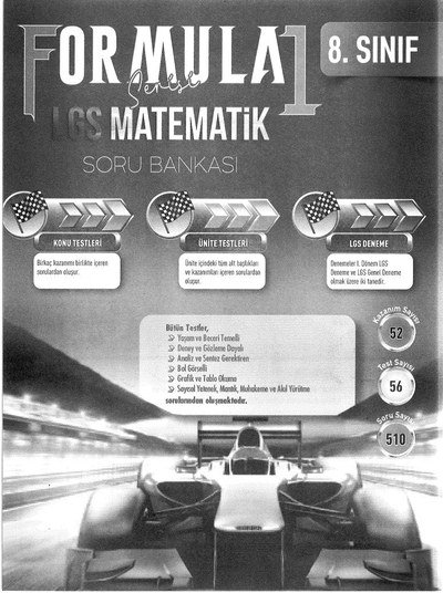 FORMULA 1 LGS MATEMATİK SORU BANKASI Fenomen Fotokopi - YKS - KPSS - ALES