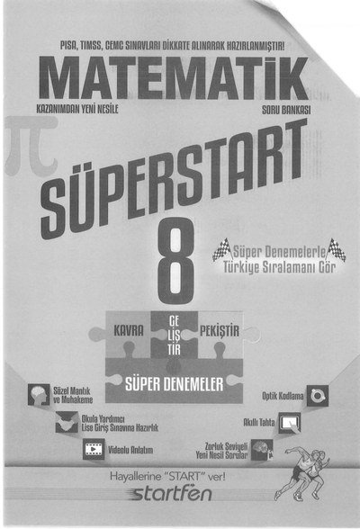 MATEMATİK SORU BANKASI SÜPERSTART Fenomen Fotokopi - YKS - KPSS - ALES