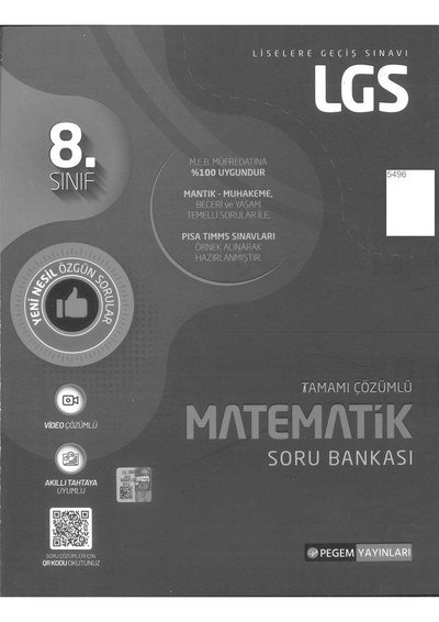 MATEMATİK SORU BANKASI TAMAMI ÇÖZÜMLÜ Fenomen Fotokopi - YKS - KPSS - ALES