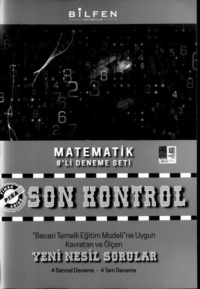 MATEMATİK 8'Lİ DENEME SETİ SON KONTROL Fenomen Fotokopi - YKS - KPSS - ALES