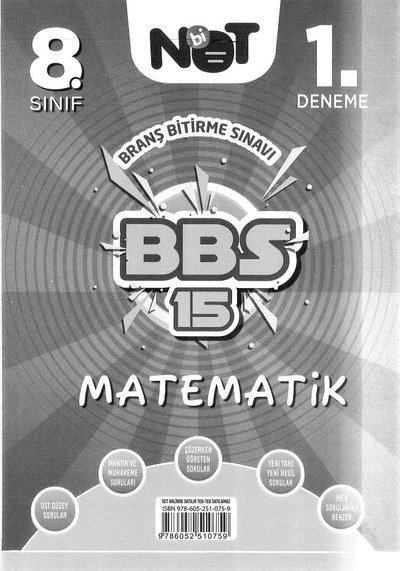 MATEMATİK BBS 15 Fenomen Fotokopi - YKS - KPSS - ALES