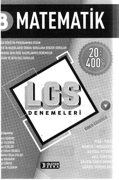MATEMATİK LGS DENEMELERİ 20 DENEME Fenomen Fotokopi - YKS - KPSS - ALES