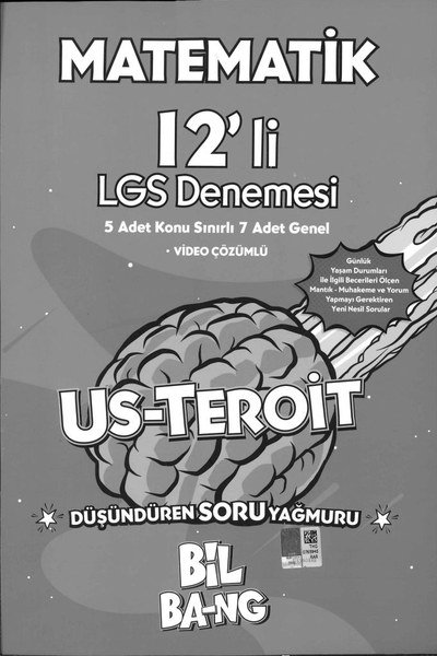 MATEMATİK 12'Lİ LGS DENEMESİ US-TEROIT BİL BA-NG Fenomen Fotokopi - YKS - KPSS - ALES