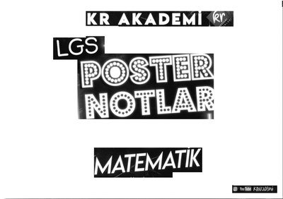 LGS POSTER NOTLAR MATEMATİK Fenomen Fotokopi - YKS - KPSS - ALES