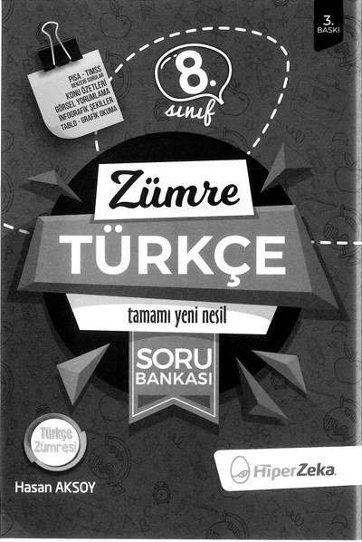 ZÜMRE TÜRKÇE TAMAMI YENİ NESİL SORU BANKASI