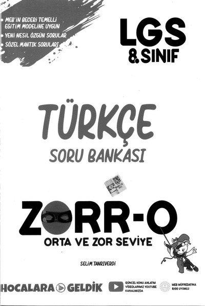 TÜRKÇE SORU BANKASI ZORR-O Fenomen Fotokopi - YKS - KPSS - ALES