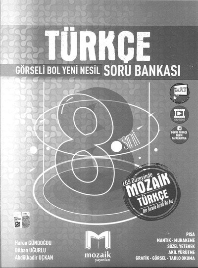 TÜRKÇE GÖRSELİ BOL YENİ NESİL SORU BANKASI Fenomen Fotokopi - YKS - KPSS - ALES