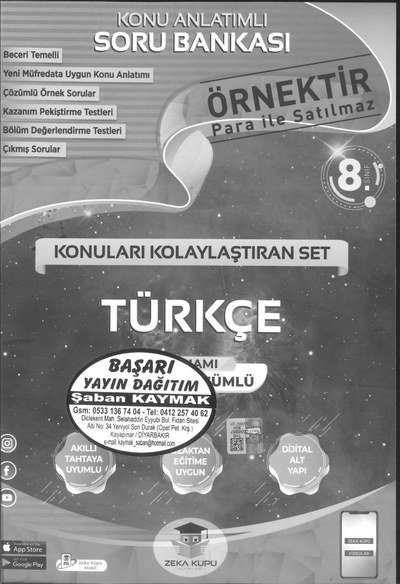 KONU ANLATIMLI SORU BANKASI TÜRKÇE Fenomen Fotokopi - YKS - KPSS - ALES