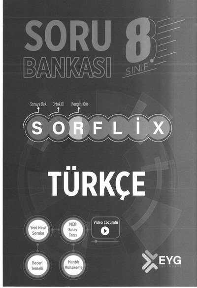 SORU BANKASI SORFLİX TÜRKÇE Fenomen Fotokopi - YKS - KPSS - ALES