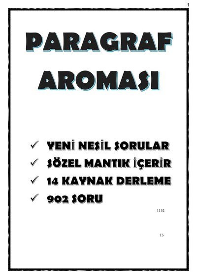 YENİ NESİL SORULAR 14 KAYNAK 902 SORU Fenomen Fotokopi - YKS - KPSS - ALES