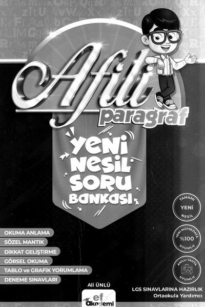 AFİLİ PARAGRAF YENİ NESİL SORU BANKASI
