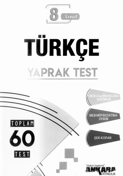 TÜRKÇE YAPRAK TEST 60 TEST Fenomen Fotokopi - YKS - KPSS - ALES