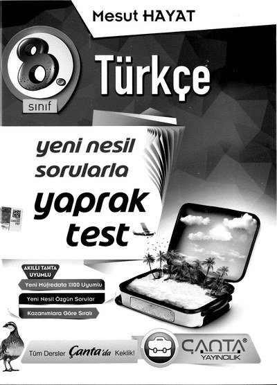 TÜRKÇE YENİ NESİL SORULARLA YAPRAK TEST Fenomen Fotokopi - YKS - KPSS - ALES