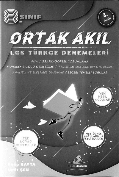 ORTAK AKIL LGS TÜRKÇE DENEMELERİ Fenomen Fotokopi - YKS - KPSS - ALES