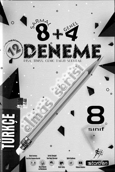 12 DENEME ELMAS SERİSİ TÜRKÇE Fenomen Fotokopi - YKS - KPSS - ALES