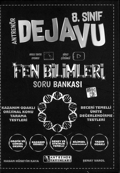 ANTRENÖR DEJAVU FEN BİLİMLERİ SORU BANKASI Fenomen Fotokopi - YKS - KPSS - ALES