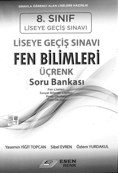 LİSEYE GEÇİŞ SINAVI FEN BİLİMLERİ ÜÇRENK SORU BANKASI Fenomen Fotokopi - YKS - KPSS - ALES