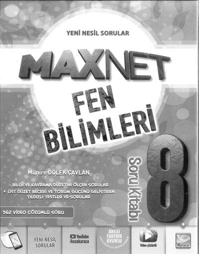 MAXNET FEN BİLİMLERİ SORU KİTABI