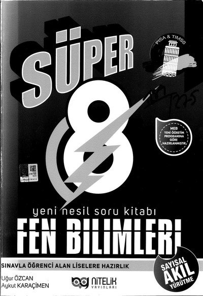 SÜPER FEN BİLİMLERİ YENİ NESİL SORU KİTABI Fenomen Fotokopi - YKS - KPSS - ALES
