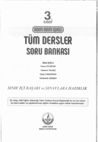 TÜM DERSLER SORU BANKASI