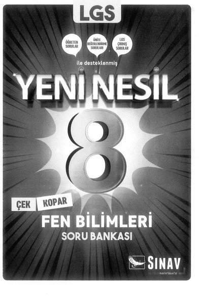 LGS YENİ NESİL FEN BİLİMLERİ SORU BANKASI Fenomen Fotokopi - YKS - KPSS - ALES