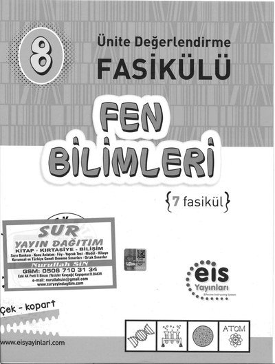 FEN BİLİMLERİ 7 FASİKÜL Fenomen Fotokopi - YKS - KPSS - ALES