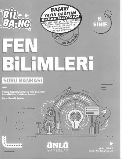 FEN BİLİMLERİ SORU BANKASI BİL BA-NG Fenomen Fotokopi - YKS - KPSS - ALES