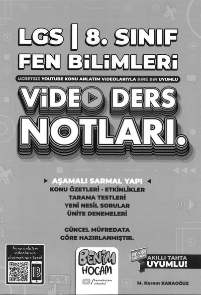 LGS FEN BİLİMLERİ VİDEO DERS NOTLARI Fenomen Fotokopi - YKS - KPSS - ALES