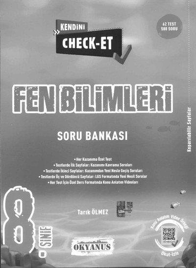 KENDİNİ CHECK-ET FEN BİLİMLERİ SORU BANKASI Fenomen Fotokopi - YKS - KPSS - ALES
