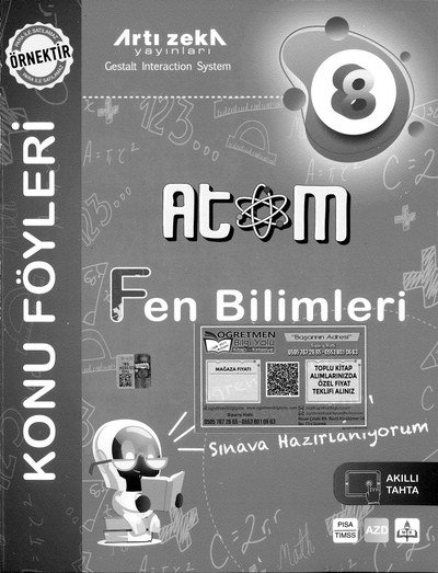FEN BİLİMLERİ ATOM KONU FÖYLERİ Fenomen Fotokopi - YKS - KPSS - ALES
