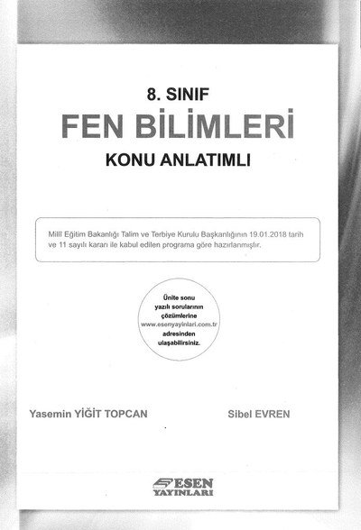FEN BİLİMLERİ KONU ANLATIMLI Fenomen Fotokopi - YKS - KPSS - ALES
