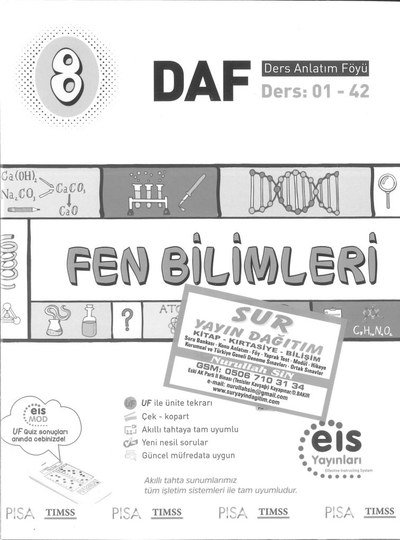 FEN BİLİMLERİ DERS ANLATIM FÖYÜ