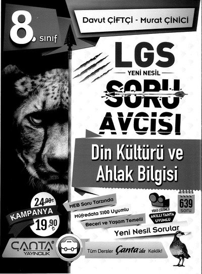 LGS SORU AVCISI DİN KÜLTÜRÜ VE AHLAKBİLGİSİ Fenomen Fotokopi - YKS - KPSS - ALES