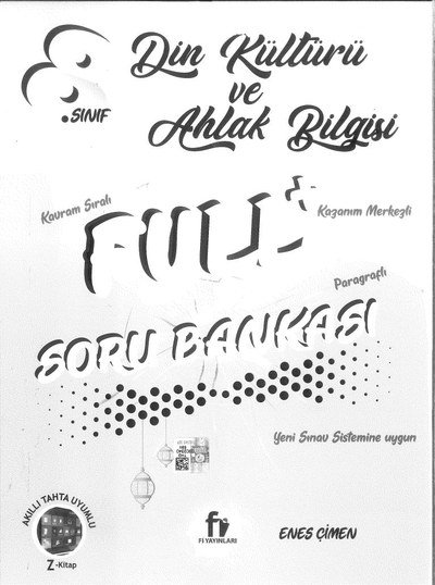 DİN KÜLTÜRÜ VE AHLAK BİLGİSİ FULL+ SORU BANKASI Fenomen Fotokopi - YKS - KPSS - ALES