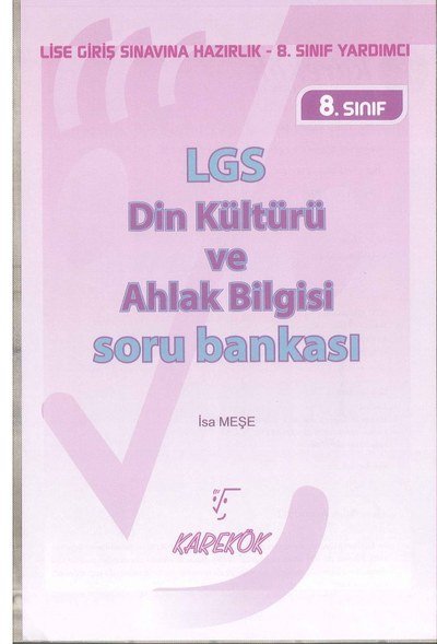 LGS DİN KÜLTÜRÜ VE AHLAK BİLGİSİ SORU BANKASI Fenomen Fotokopi - YKS - KPSS - ALES