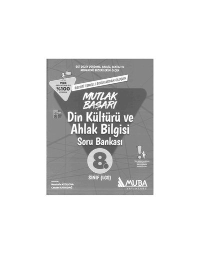 MUTLAK BAŞARI DİN KÜLTÜRÜ VE AHLAK BİLGİSİ SORU BANKASI Fenomen Fotokopi - YKS - KPSS - ALES