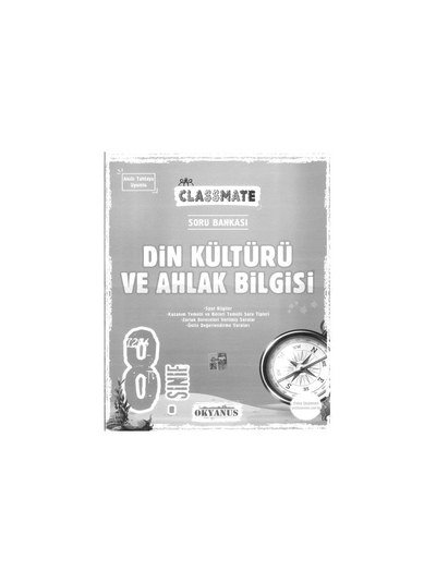 CLASSMATE DİN KÜLTÜRÜ VE AHLAK BİLGİSİ Fenomen Fotokopi - YKS - KPSS - ALES