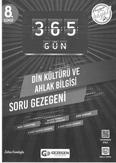 365 GÜN DİN KÜLTÜRÜ VE AHLAK BİLGİSİ SORU GEZEGENİ Fenomen Fotokopi - YKS - KPSS - ALES