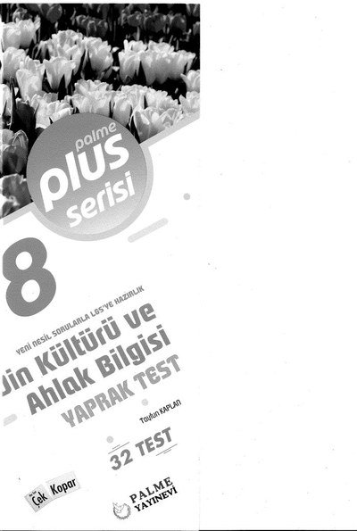 DİN KÜLTÜRÜ VE AHLAK BİLGİSİ YAPRAK TEST