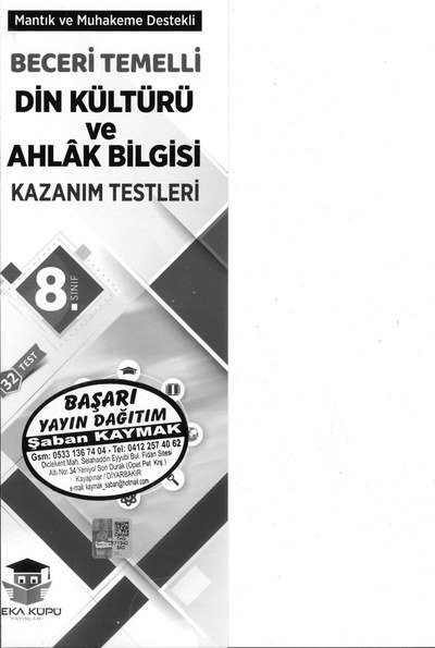 DİN KÜLTÜRÜ VE AHLAK BİLGİSİ KAZANIM TESTLERİ Fenomen Fotokopi - YKS - KPSS - ALES