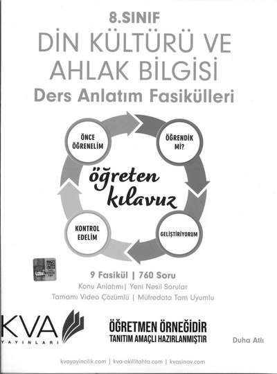 DİN KÜLTÜRÜ VE AHLAK BİLGİSİ DERS ANLATIM FASİKÜLLERİ