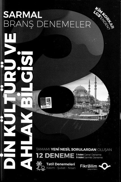 DİN KÜLTÜRÜ VE AHLAK BİLGİSİ 12 DENEME Fenomen Fotokopi - YKS - KPSS - ALES